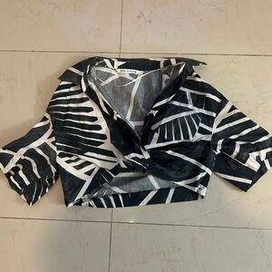 Zara Monochrome Patterned Shirt